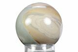 Polished Polychrome Jasper Sphere - Madagascar #383944-1